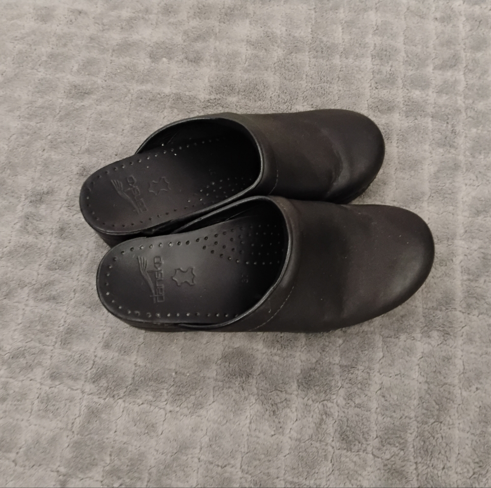 Dansko Black Leather Mules - Picture 3 of 5